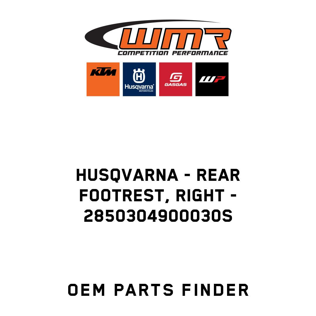 Rear footrest, right