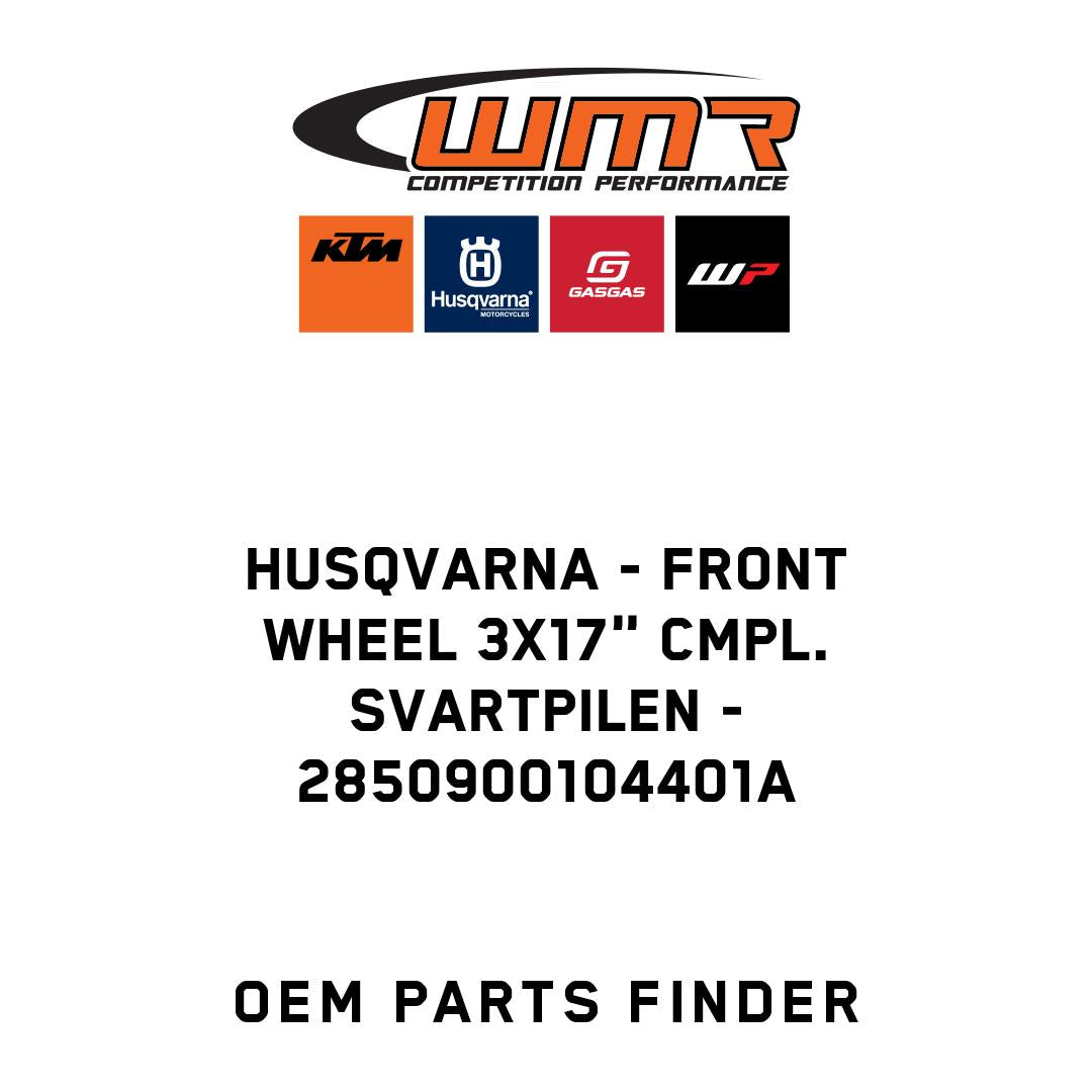 Front wheel 3x17" cmpl. Svartpilen