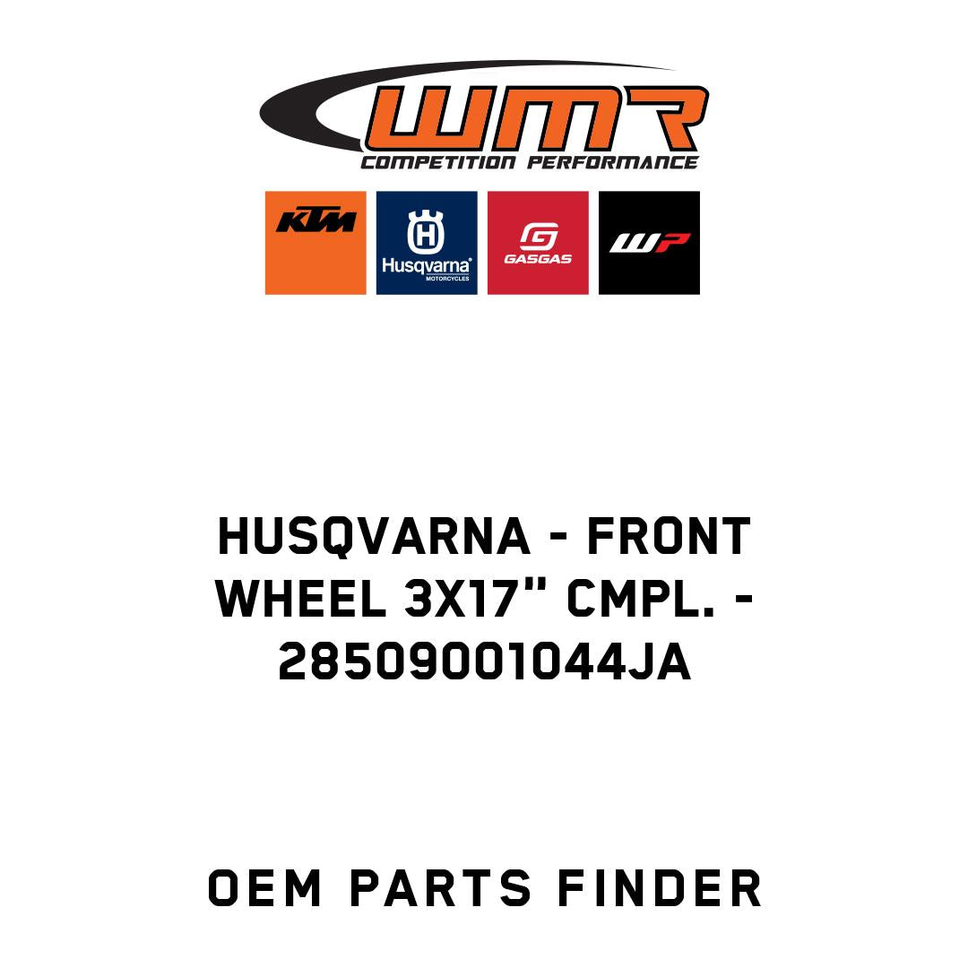 Front wheel 3x17" cmpl.