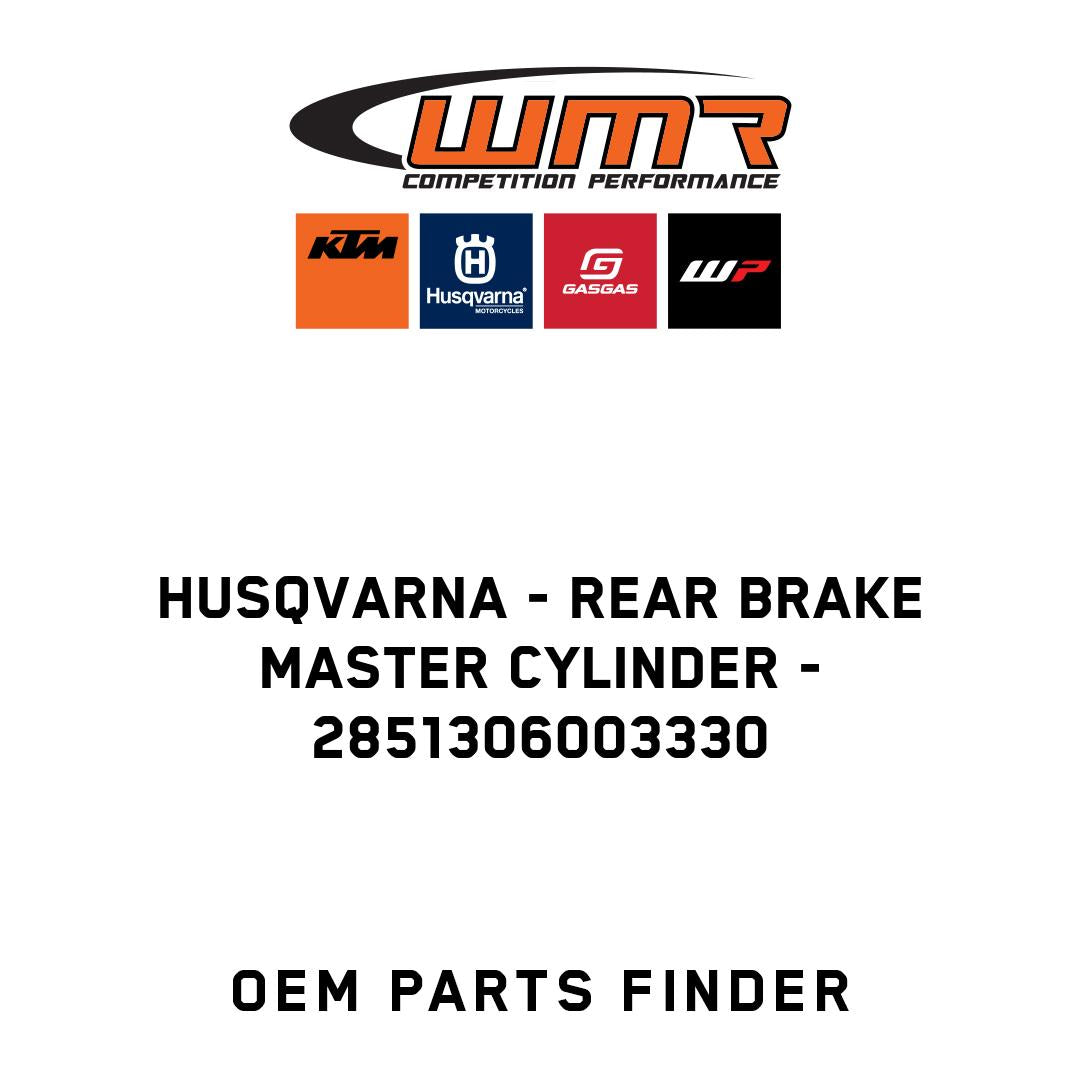 Rear brake master cylinder