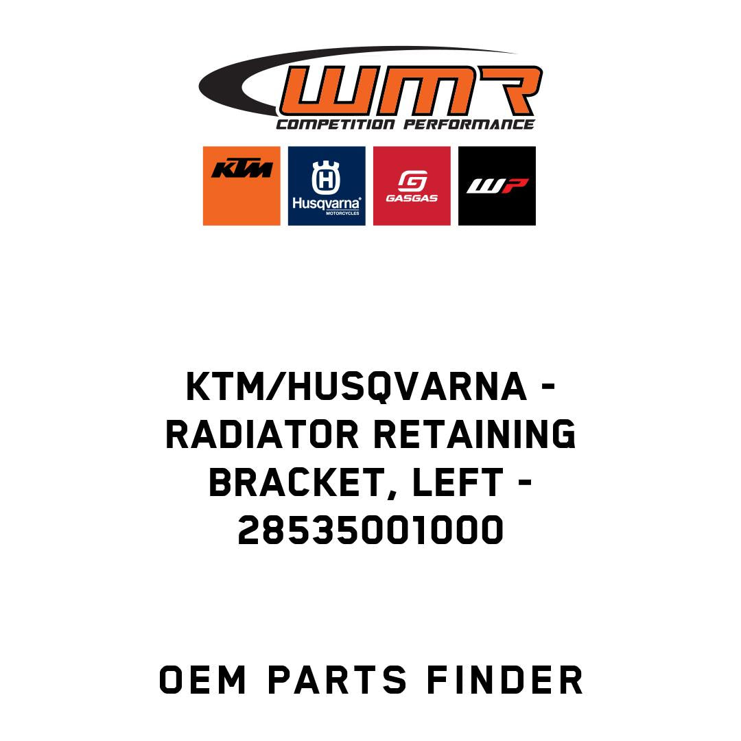 radiator retaining bracket, left