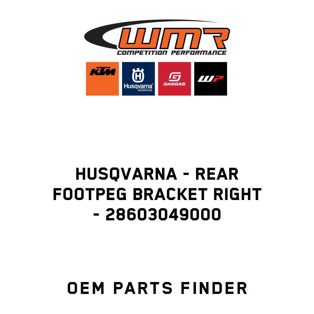 Rear footpeg bracket right
