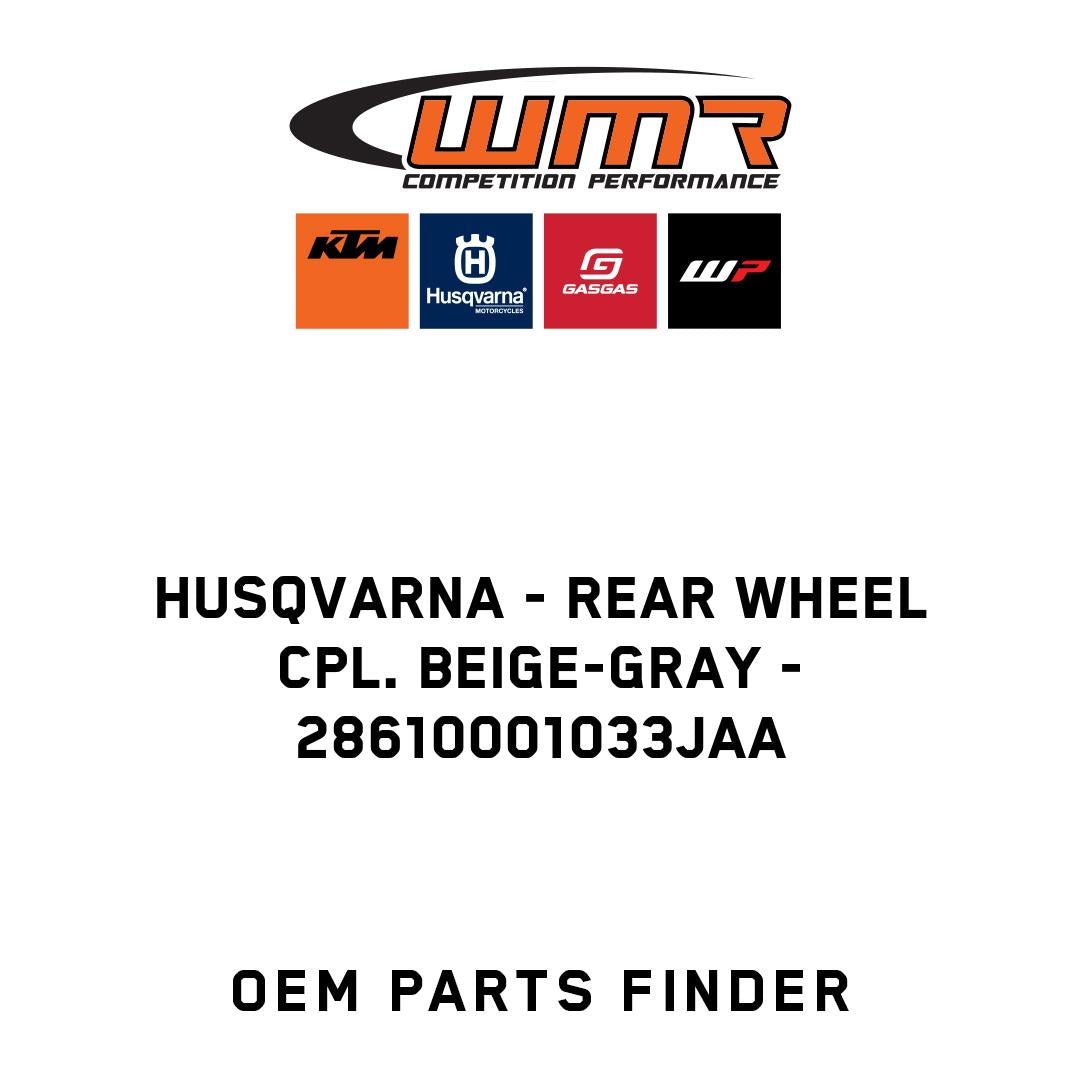 Rear wheel cpl. beige-gray