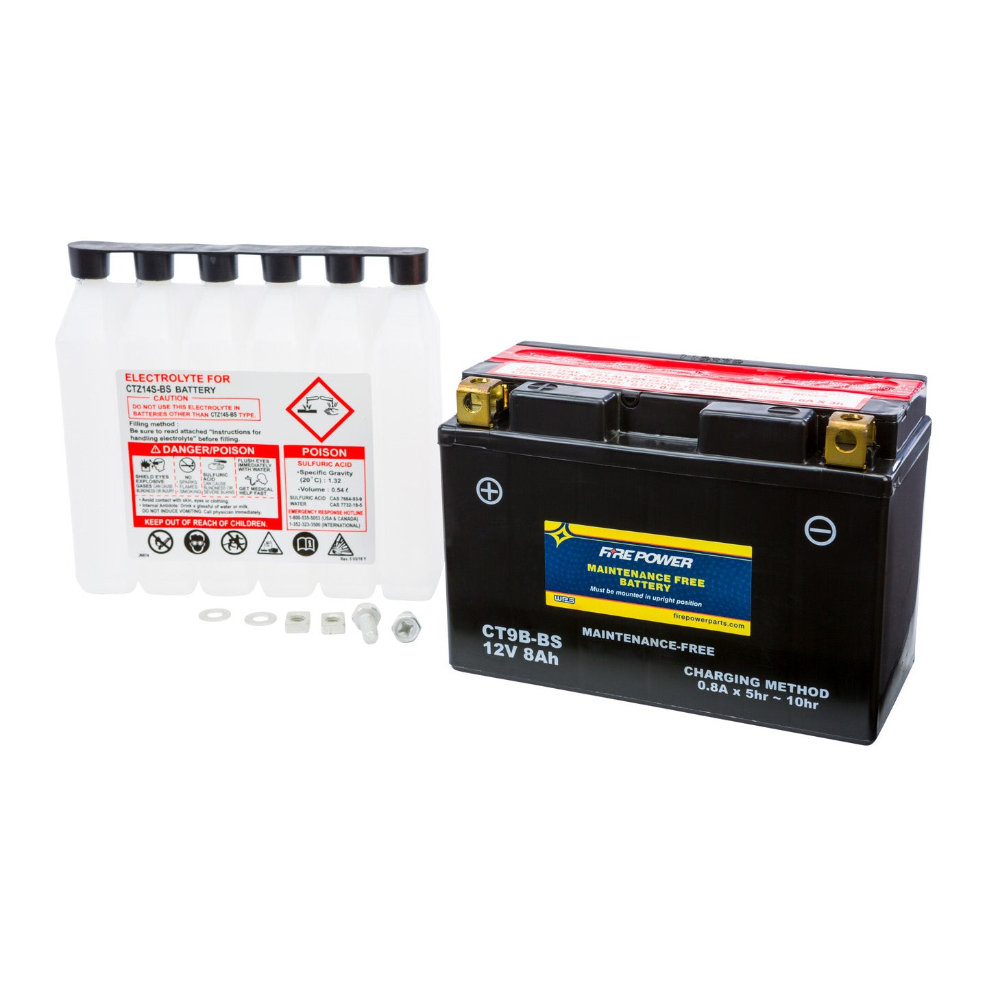Fire Power Maintenance Free Sealed Battery CT9B-BS