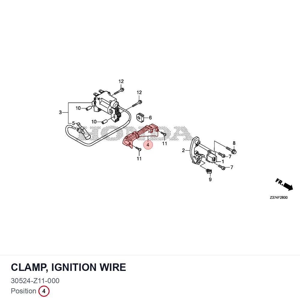 CLAMP, IGNITION WIRE