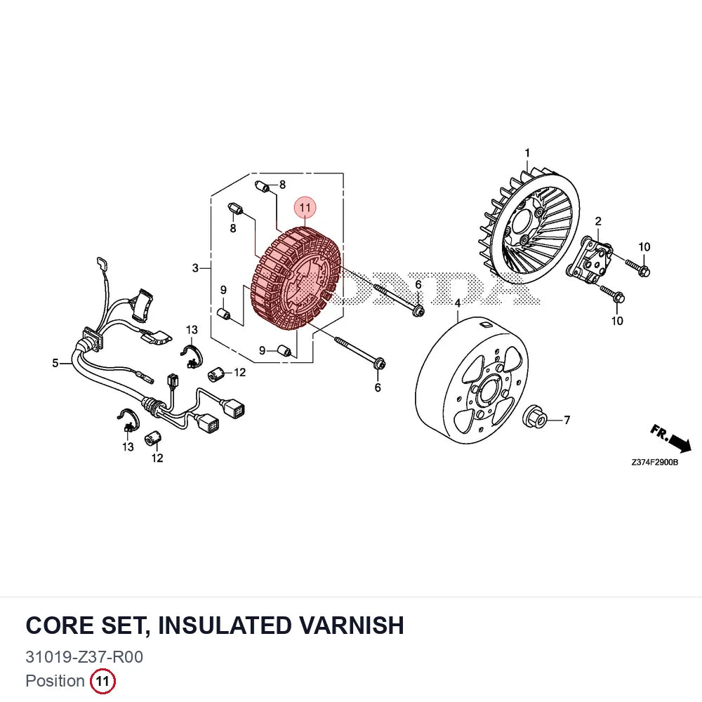 CORE SET, INSULATED VARNISH