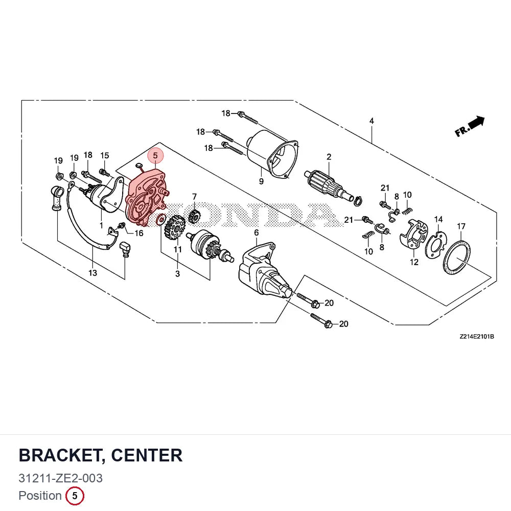 BRACKET, CENTER