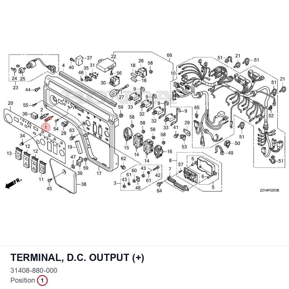 TERMINAL, D.C. OUTPUT (+)