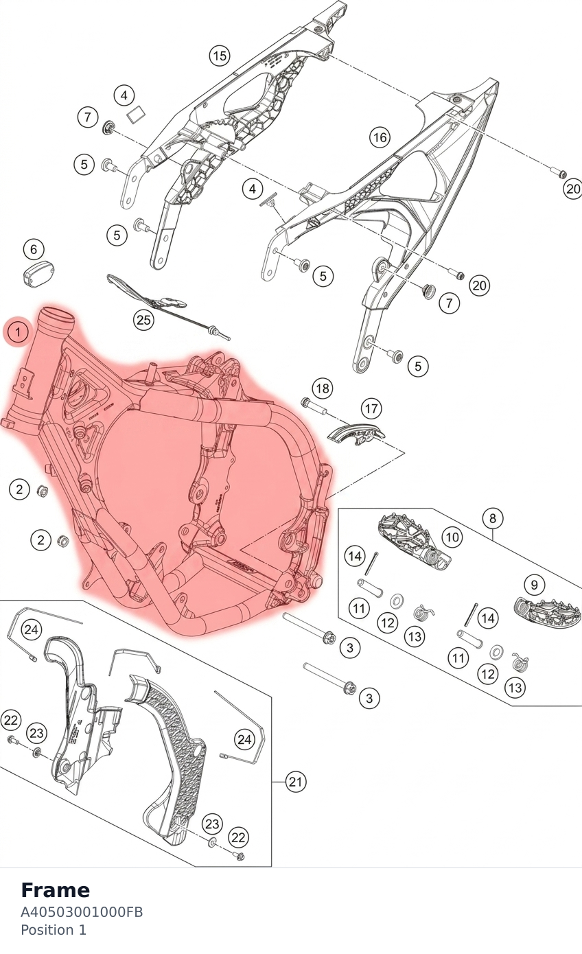 Diagram preview: Frame (A40503001000FB)