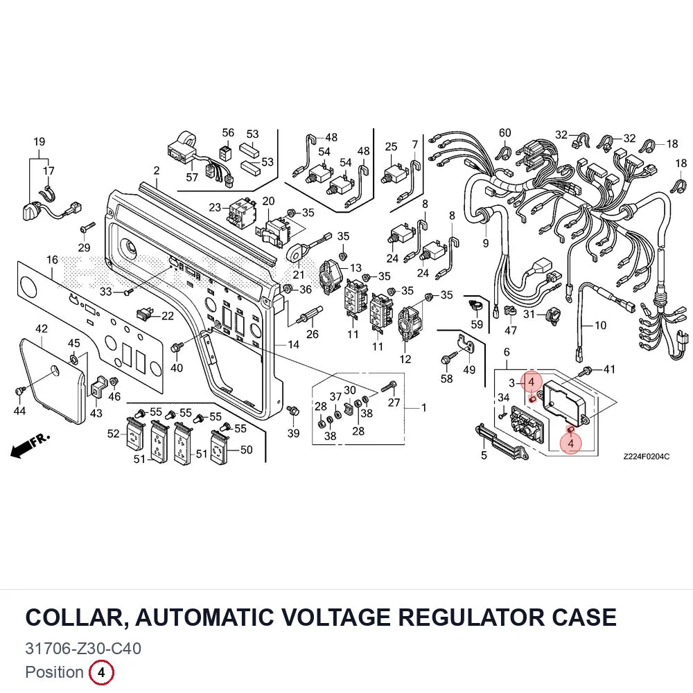 COLLAR, AUTOMATIC VOLTAGE REGULATOR CASE