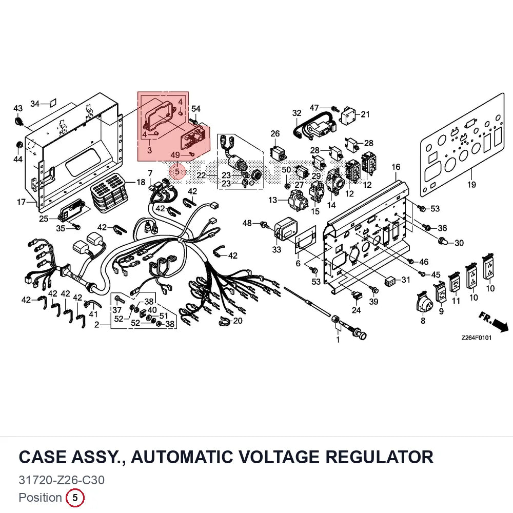CASE ASSY., AUTOMATIC VOLTAGE REGULATOR