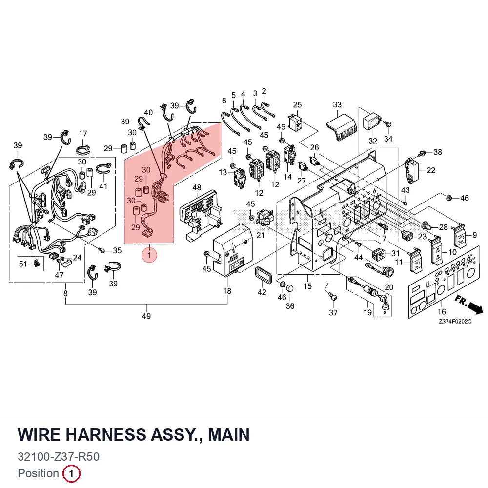 WIRE HARNESS ASSY., MAIN