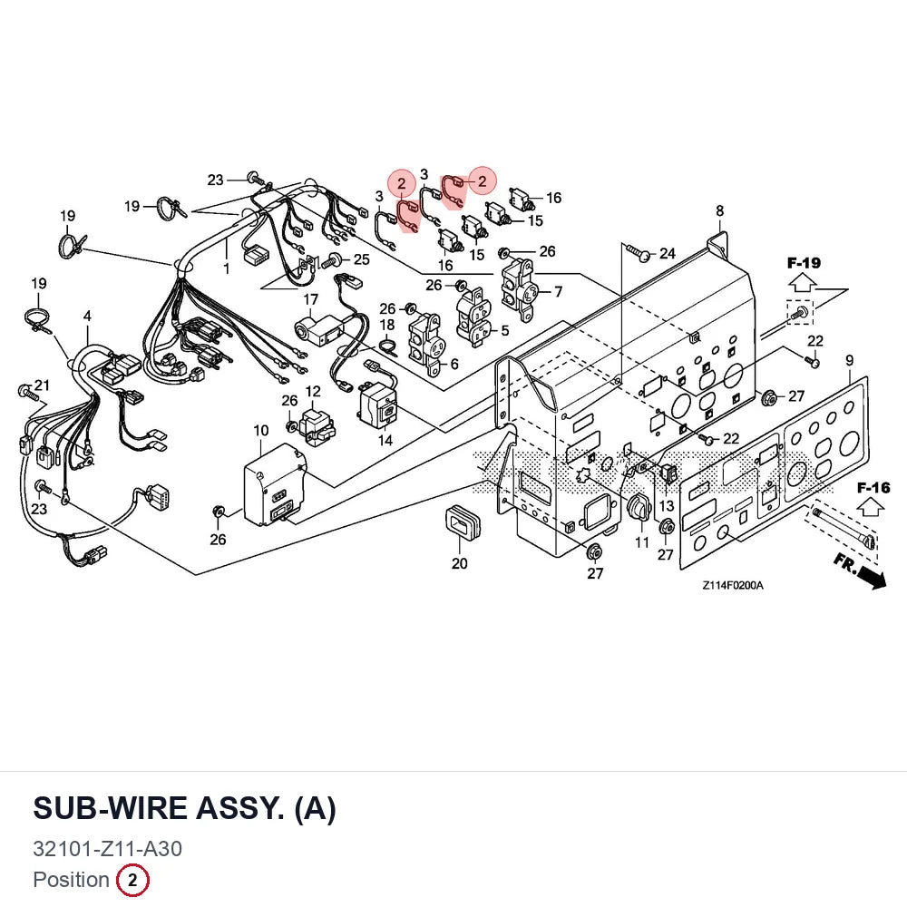 SUB-WIRE ASSY. (A)