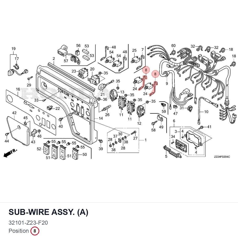 SUB-WIRE ASSY. (A)