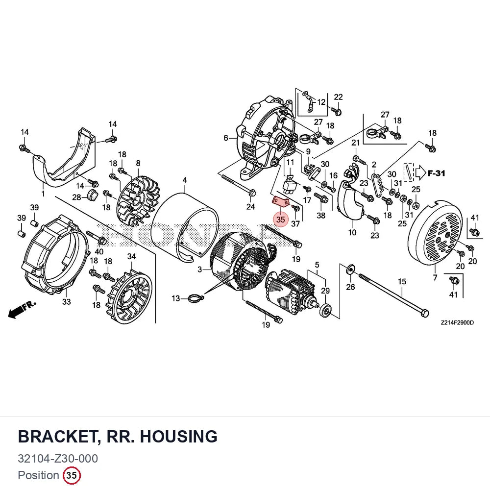 BRACKET, RR. HOUSING