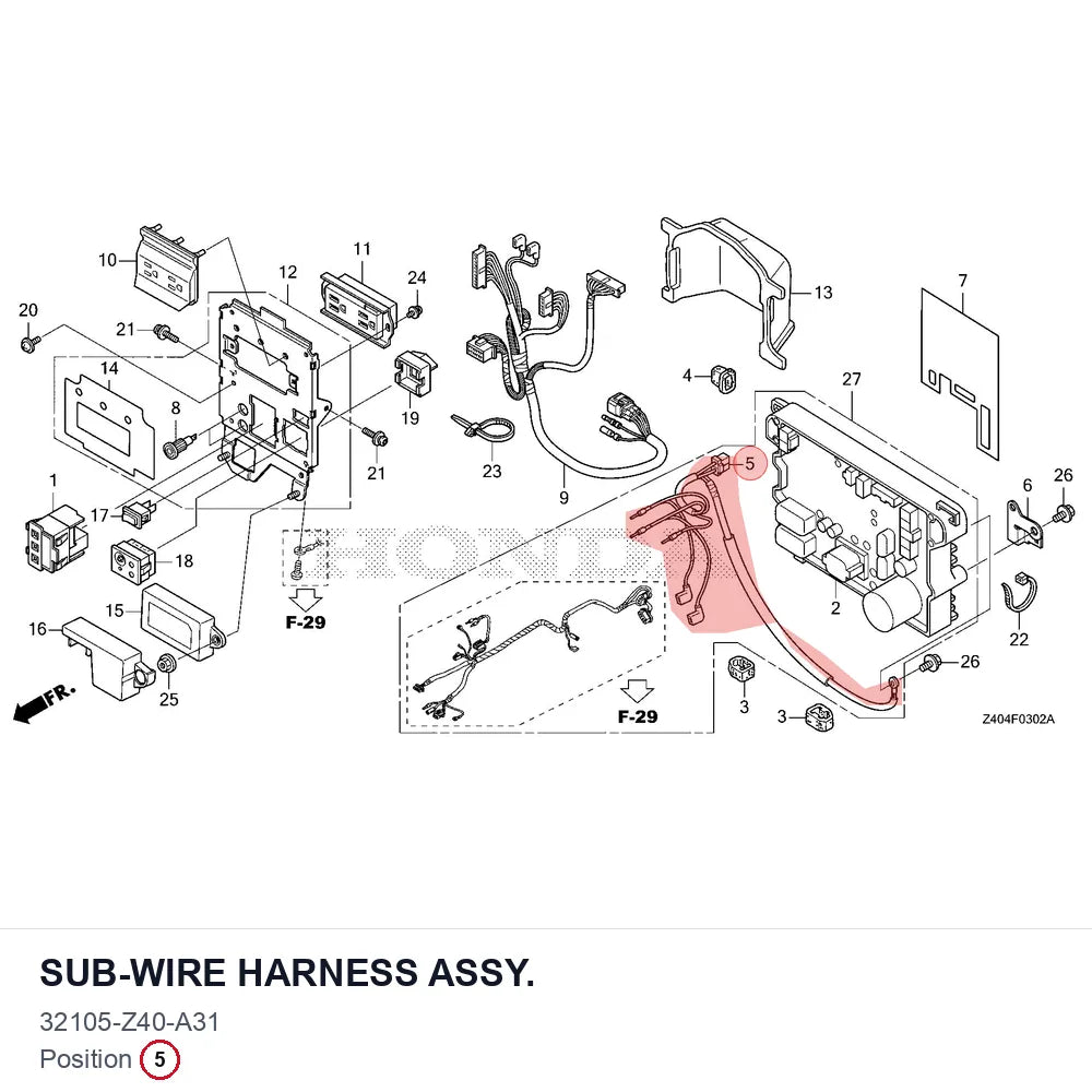 SUB-WIRE HARNESS ASSY.