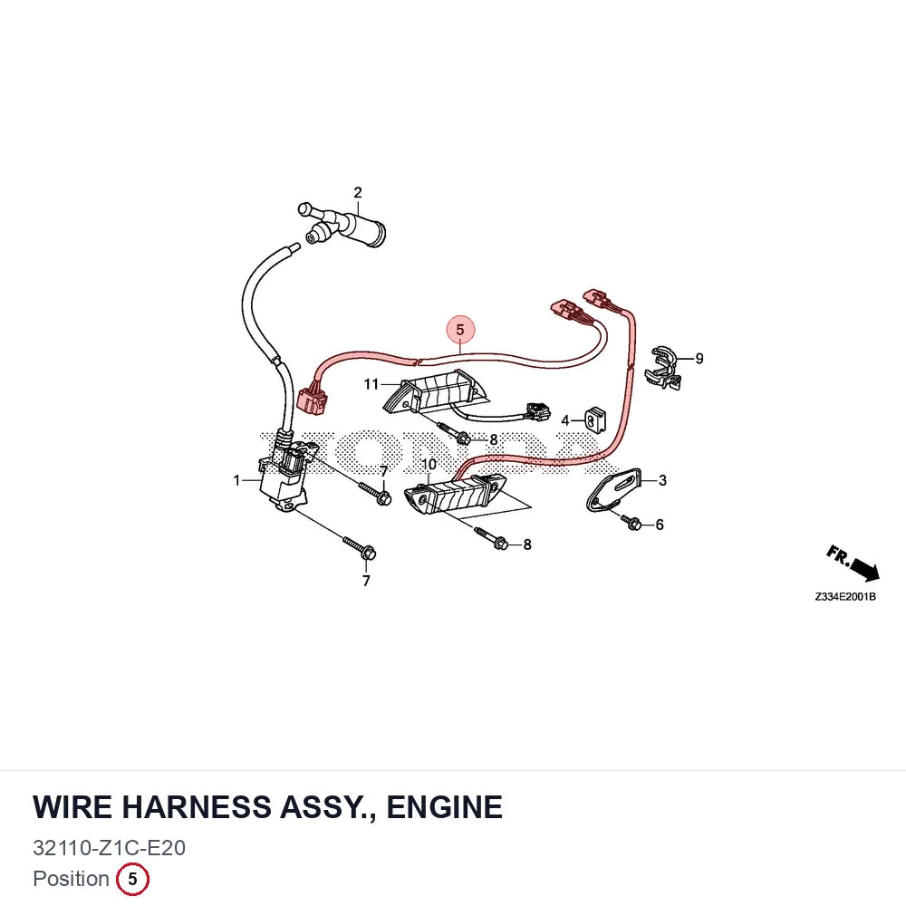 WIRE HARNESS ASSY., ENGINE