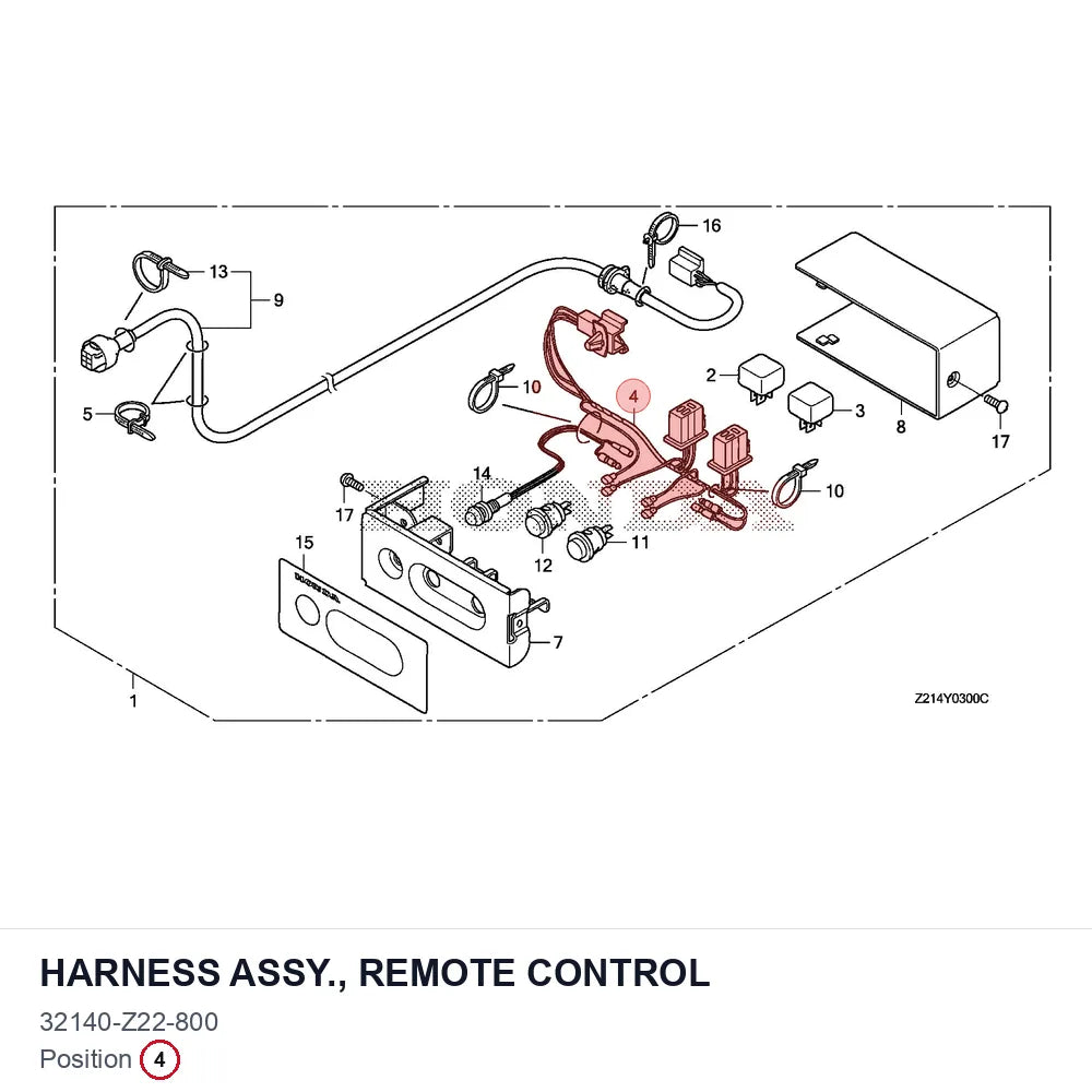 HARNESS ASSY., REMOTE CONTROL