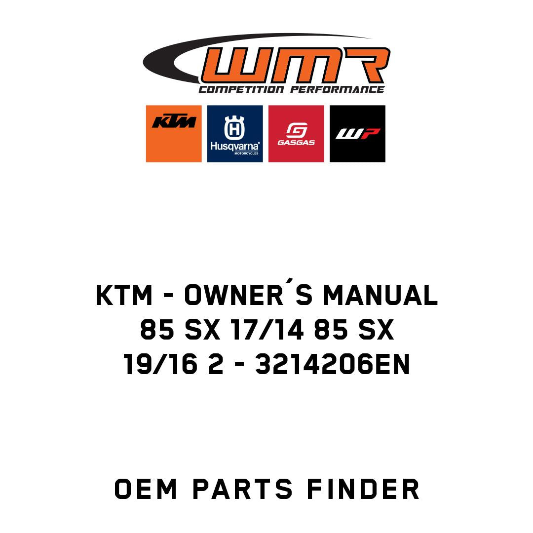 Owner´s manual 85 SX 17/14 85 SX 19/16 2
