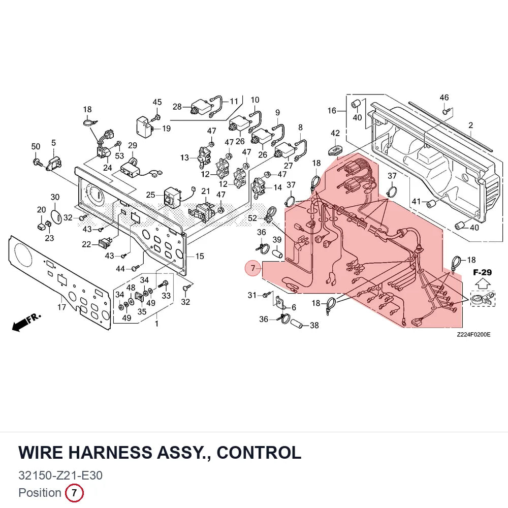 WIRE HARNESS ASSY., CONTROL
