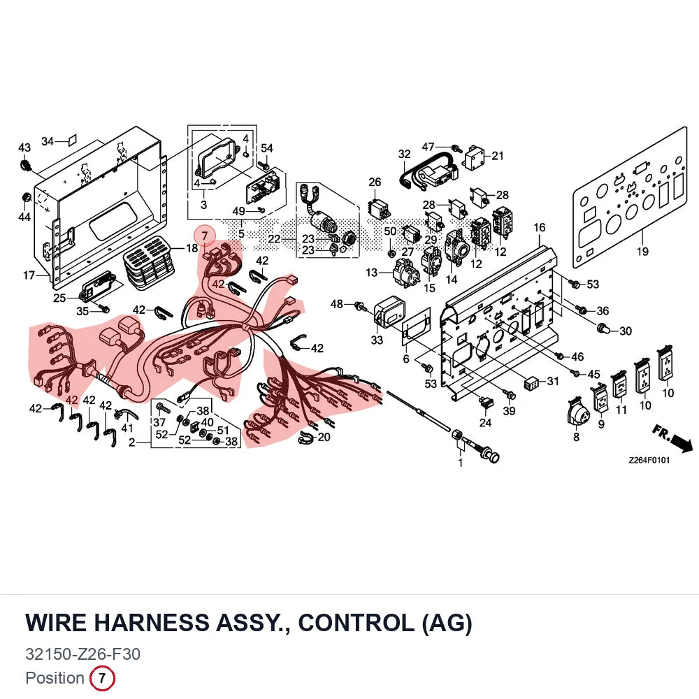 WIRE HARNESS ASSY., CONTROL (AG)