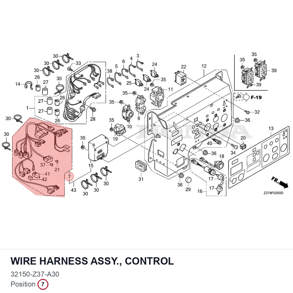 WIRE HARNESS ASSY., CONTROL