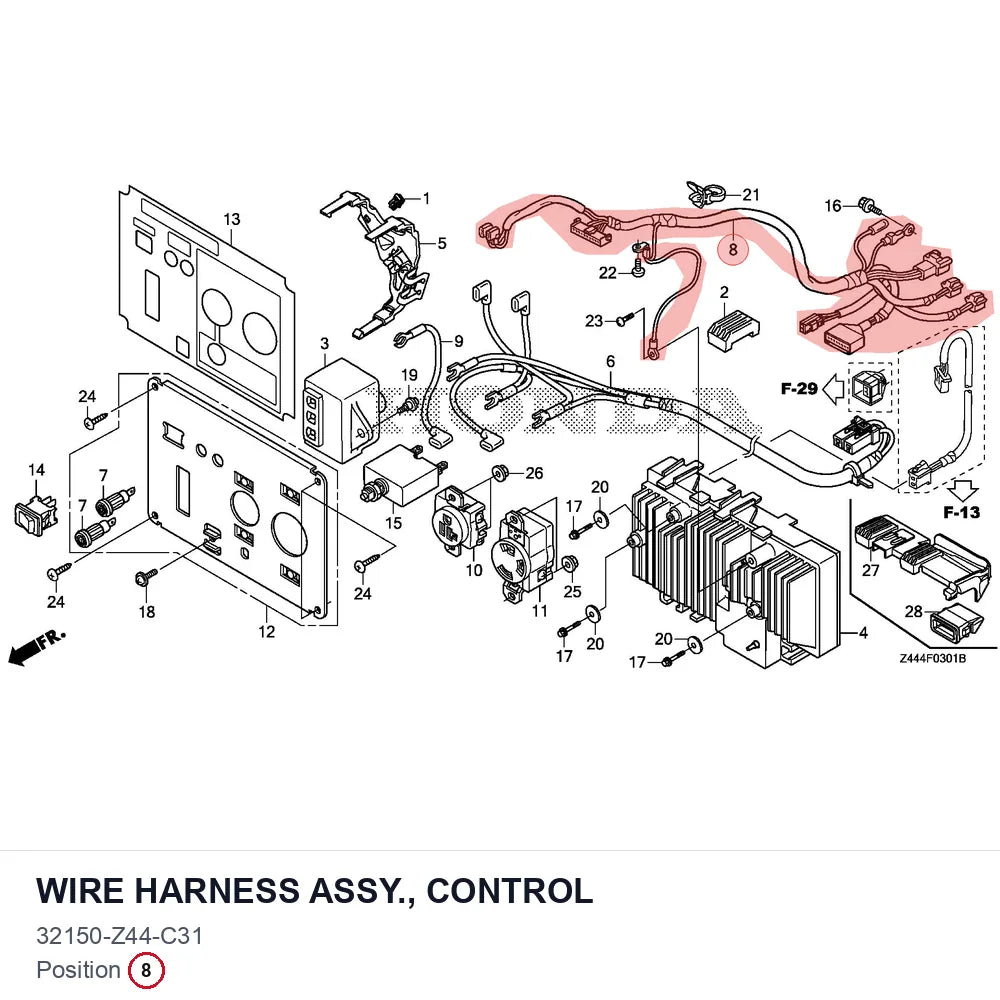 WIRE HARNESS ASSY., CONTROL