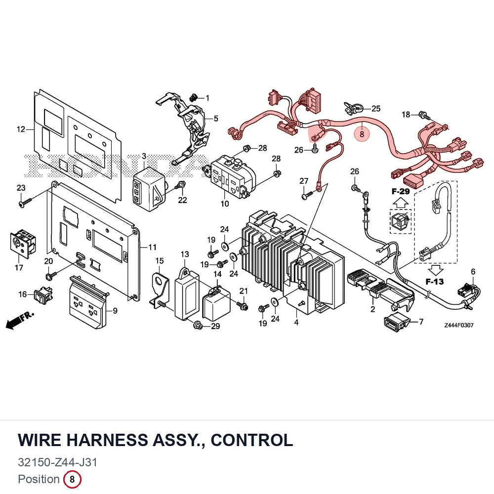 WIRE HARNESS ASSY., CONTROL