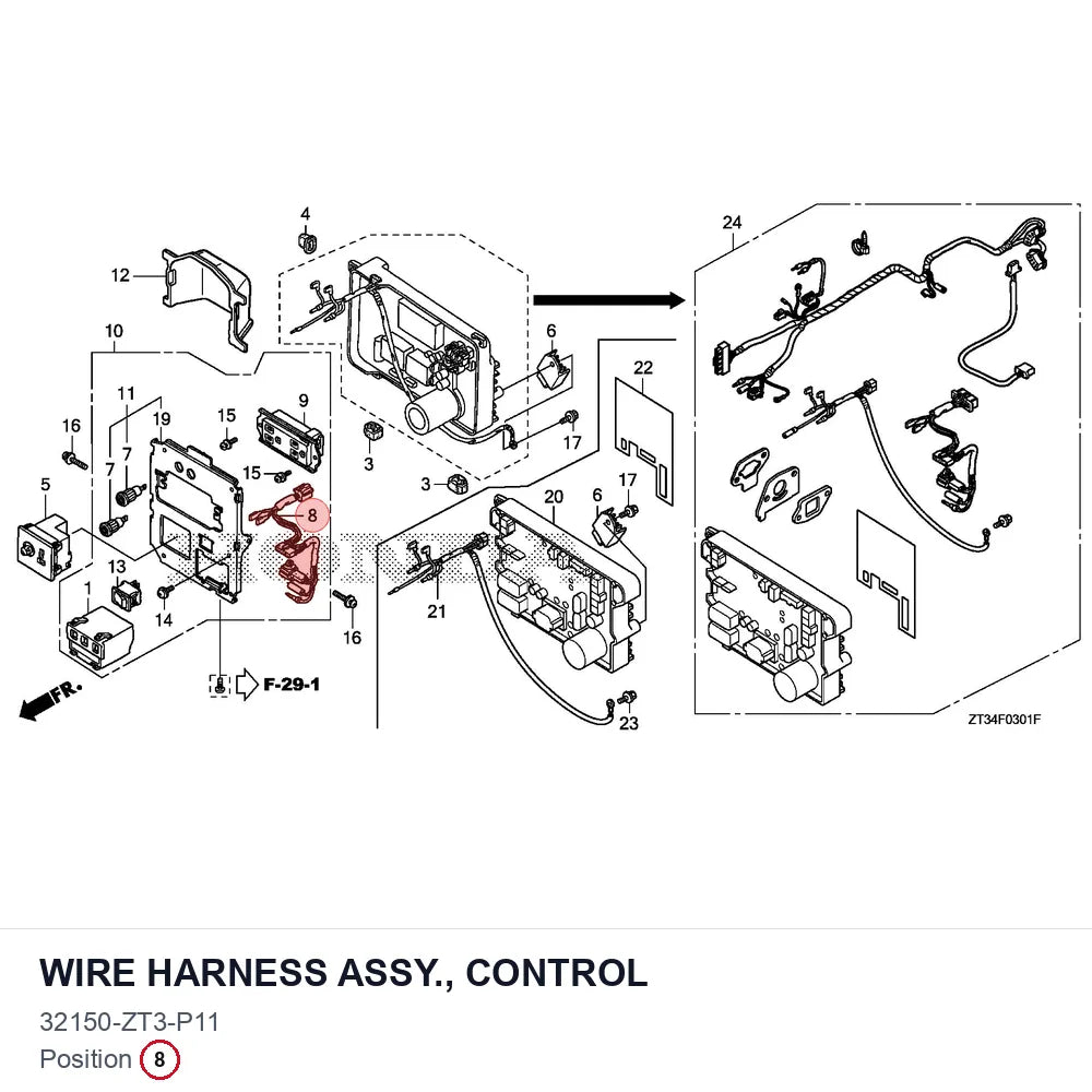 WIRE HARNESS ASSY., CONTROL