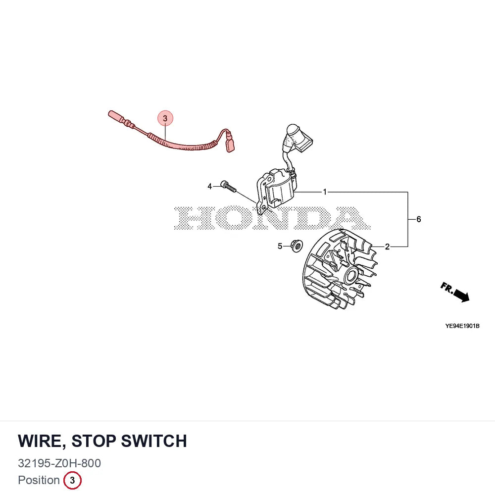 WIRE, STOP SWITCH
