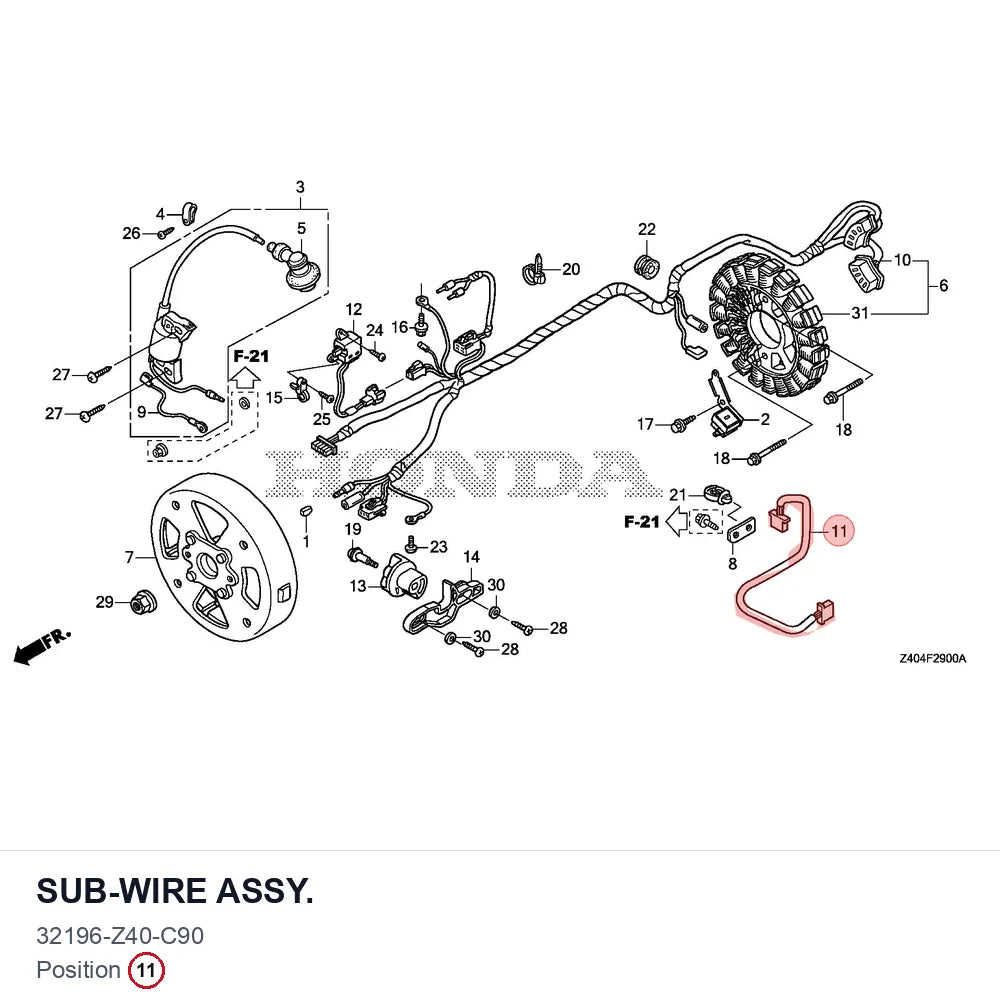 SUB-WIRE ASSY.