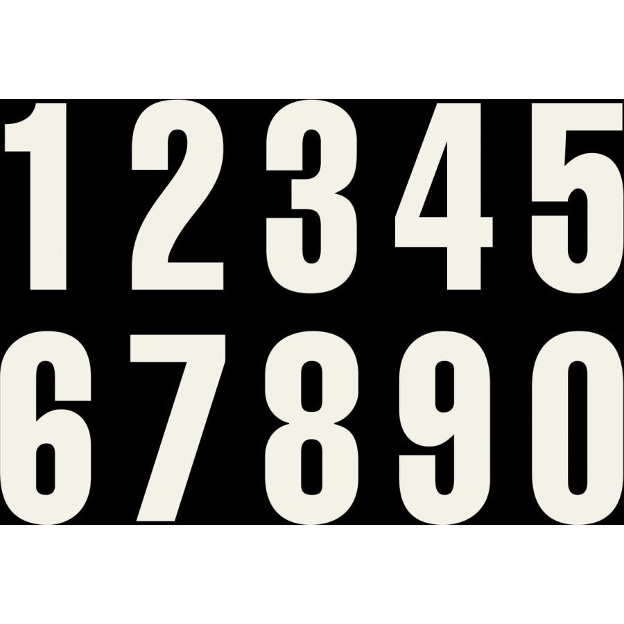 NUMBER 5  3Pieces White 5''