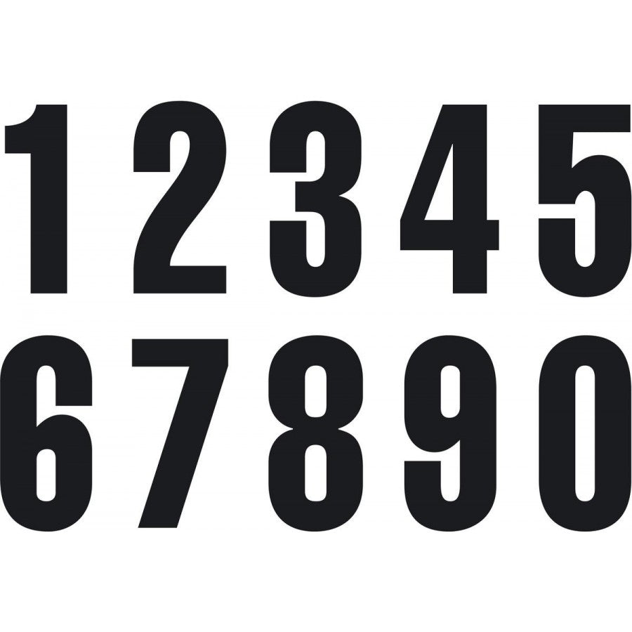 NUMBER 9  3Pieces Black 5''