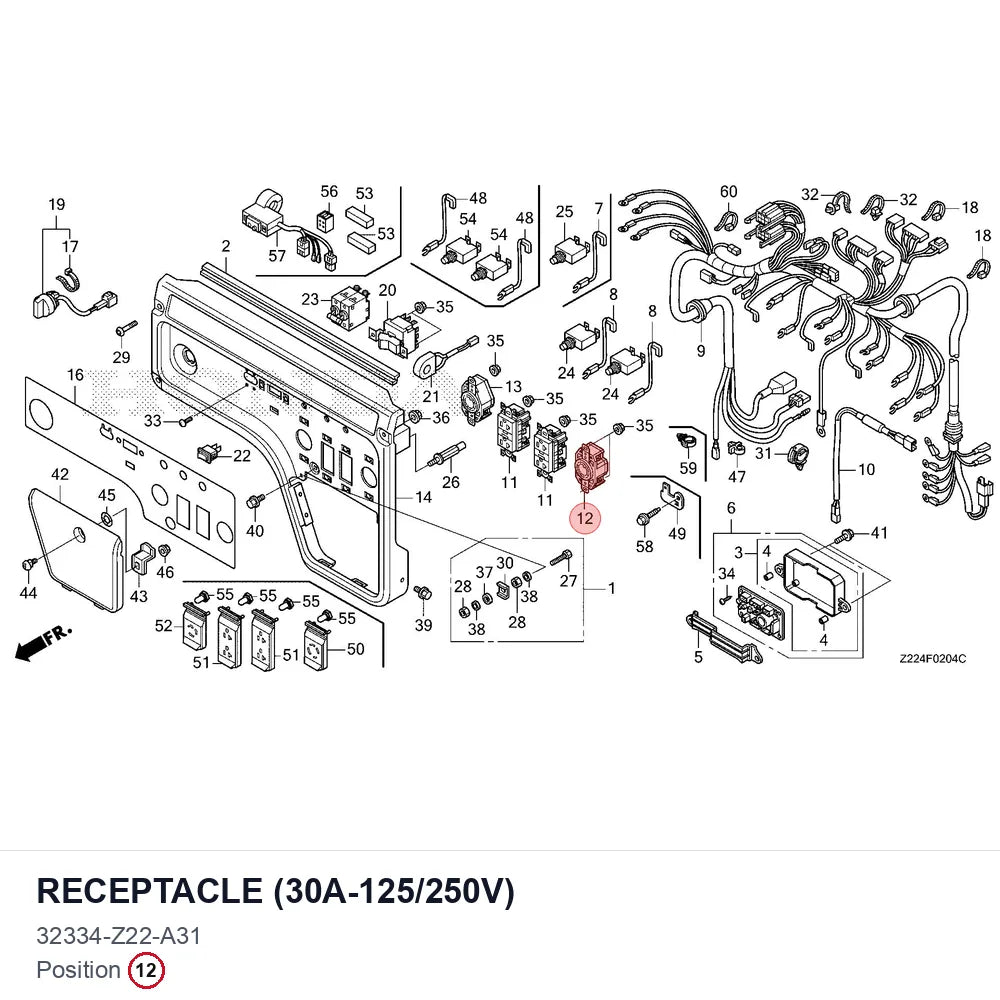 RECEPTACLE (30A-125/250V)
