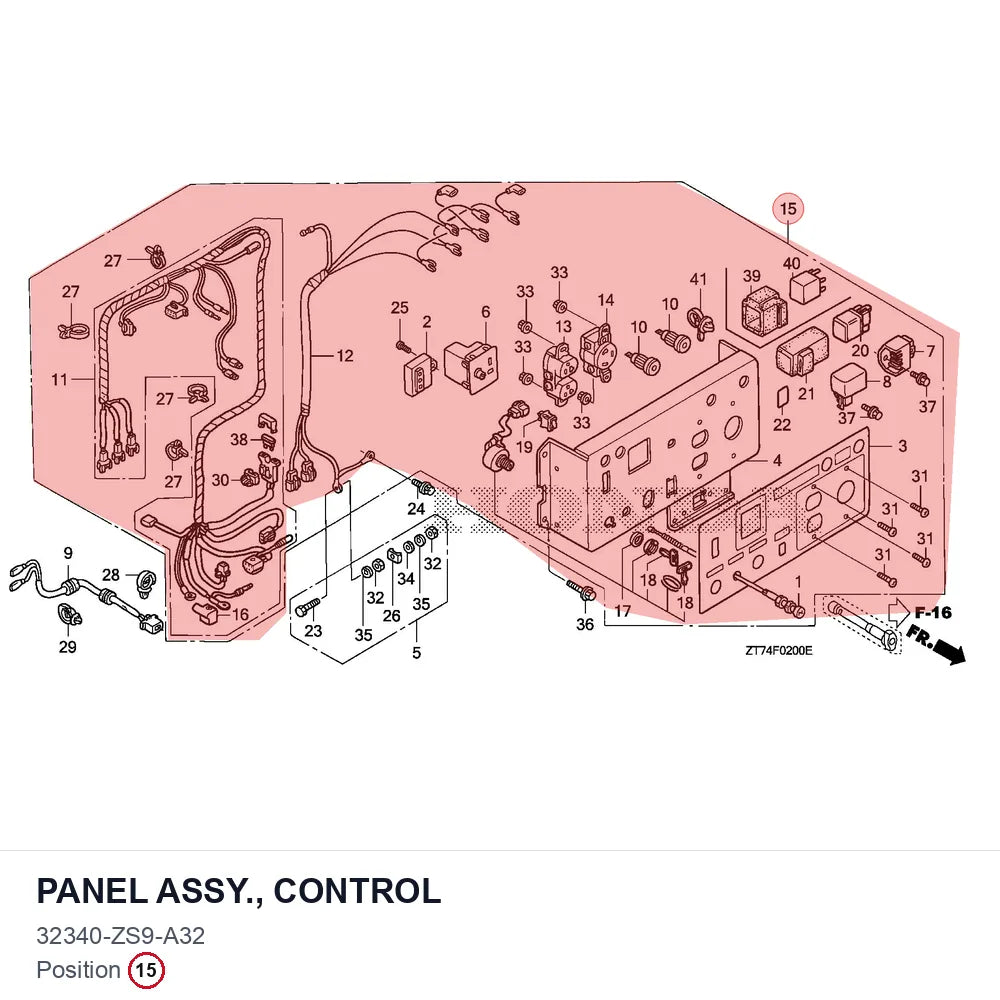 PANEL ASSY., CONTROL
