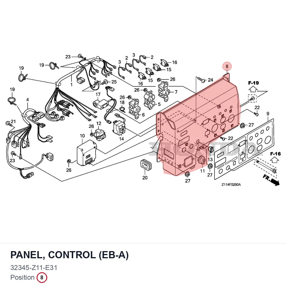 PANEL, CONTROL (EB-A)
