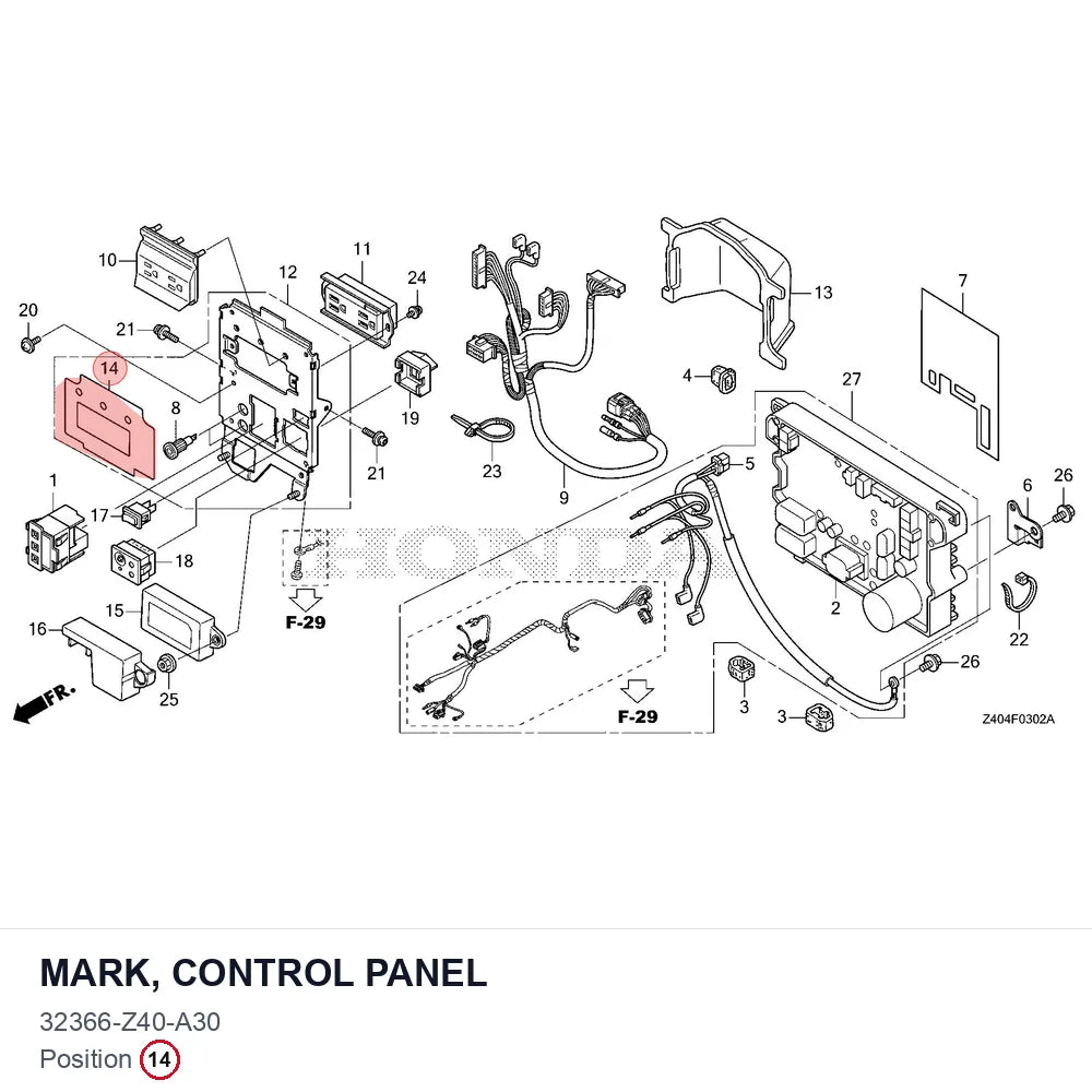 MARK, CONTROL PANEL