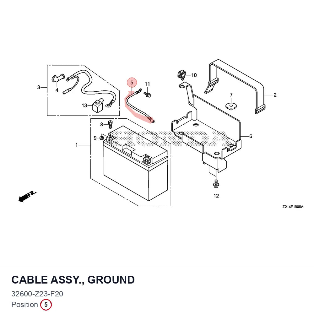 CABLE ASSY., GROUND