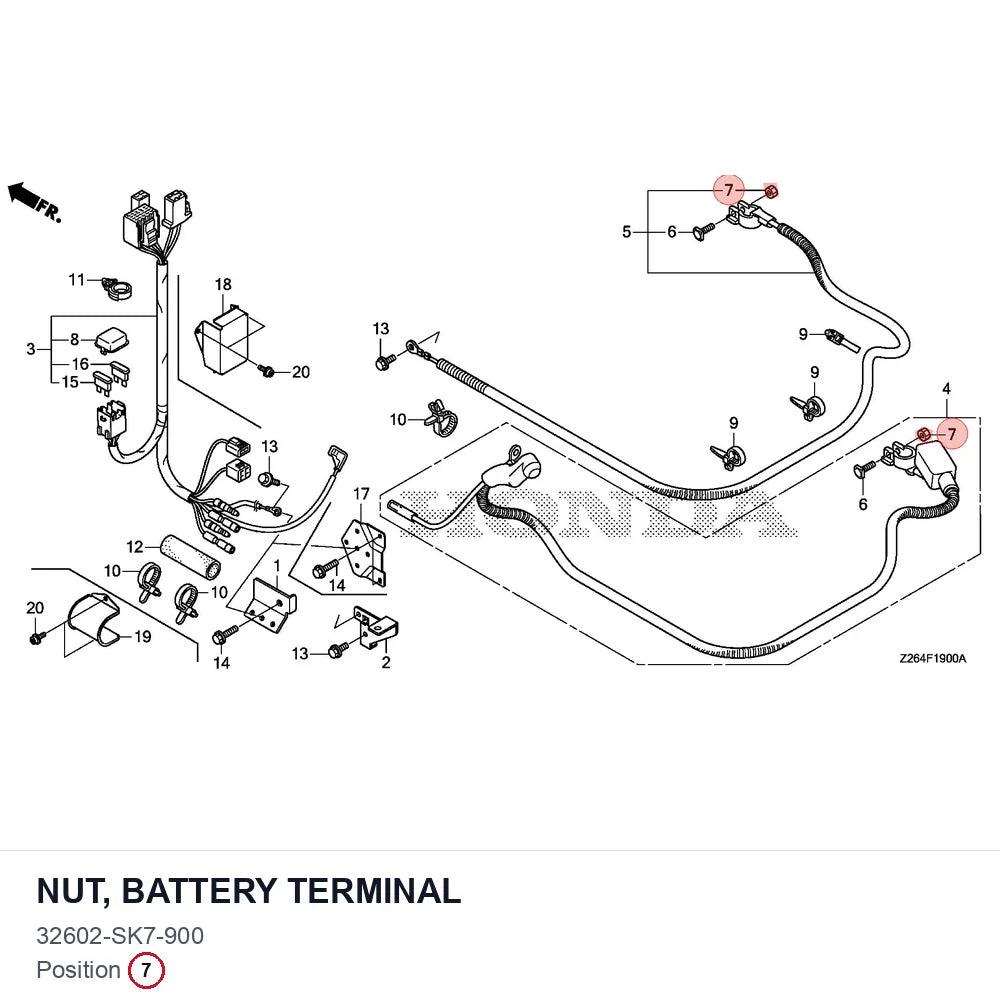 NUT, BATTERY TERMINAL