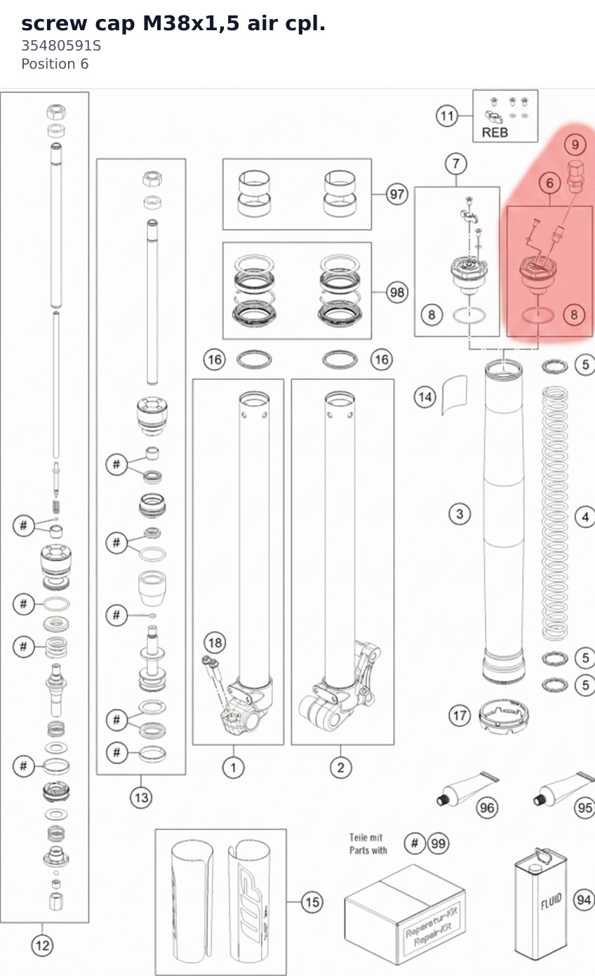 Diagram preview: screw cap M38x1,5 air cpl. (35480591S)