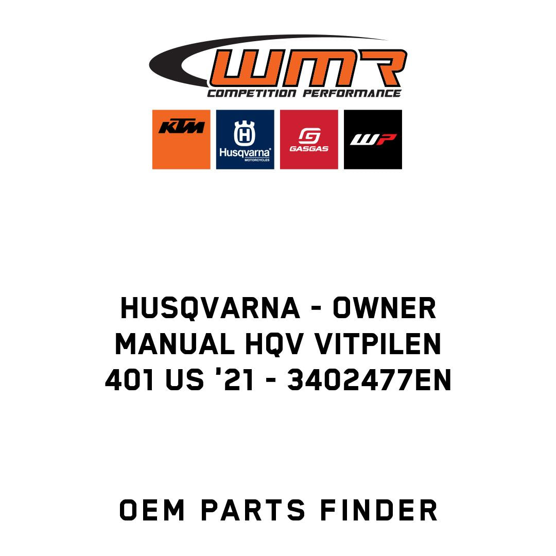 Owner Manual HQV Vitpilen 401 US '21