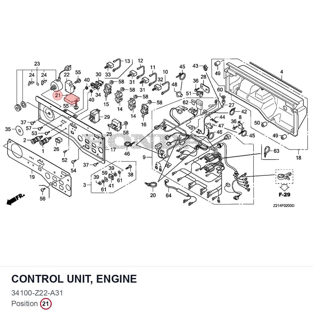 CONTROL UNIT, ENGINE