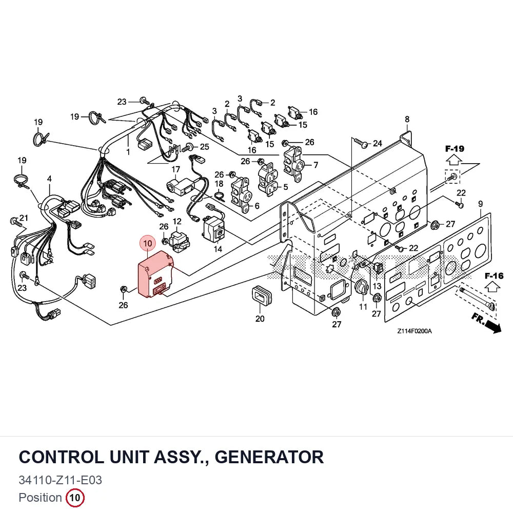 CONTROL UNIT ASSY., GENERATOR