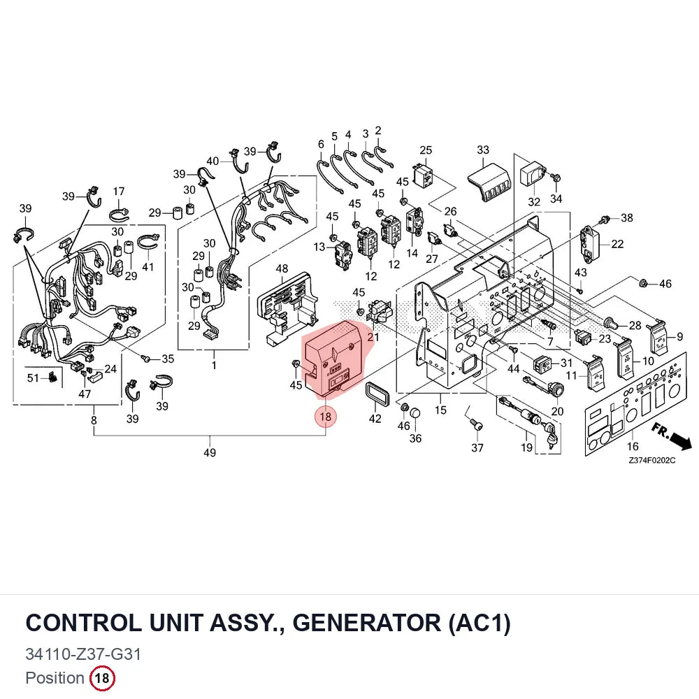 CONTROL UNIT ASSY., GENERATOR (AC1)