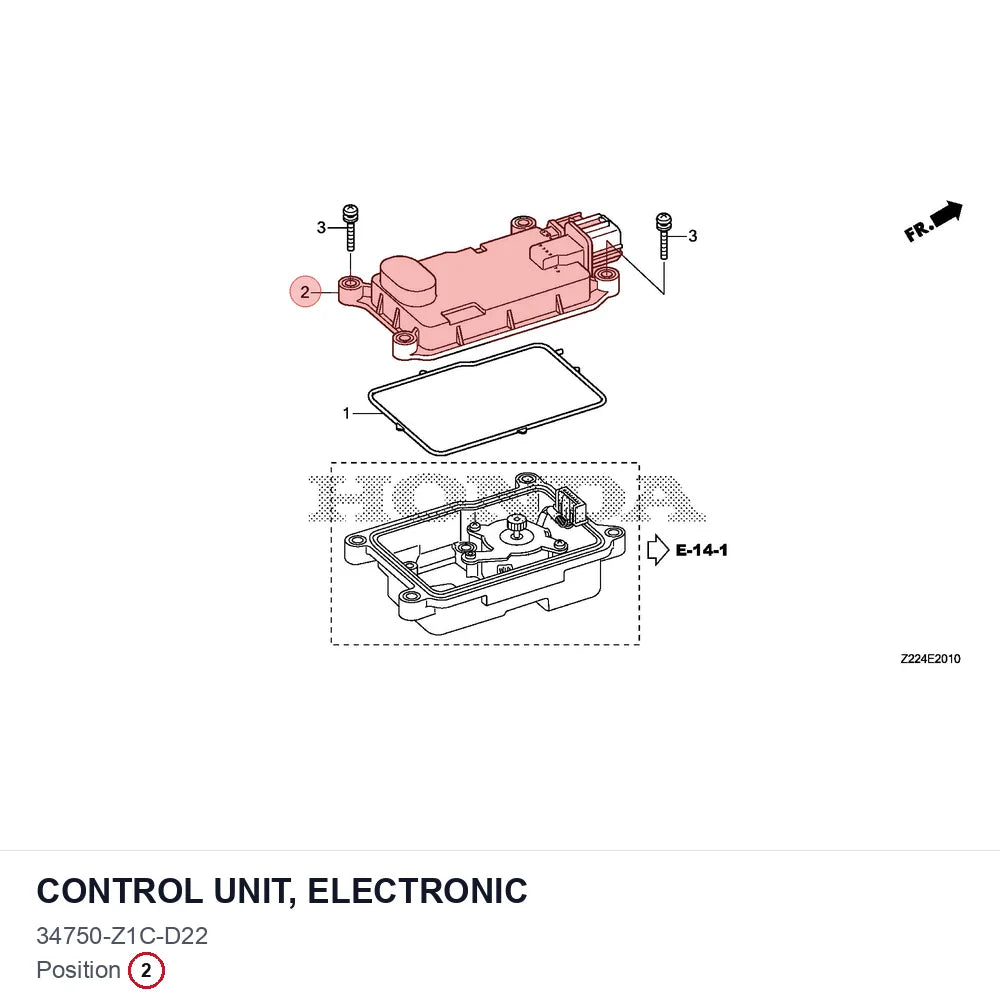CONTROL UNIT, ELECTRONIC