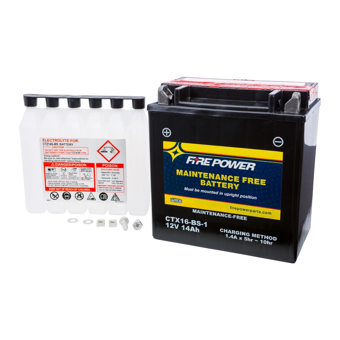 Fire Power Maintenance Free Sealed Battery CTX16-BS-1