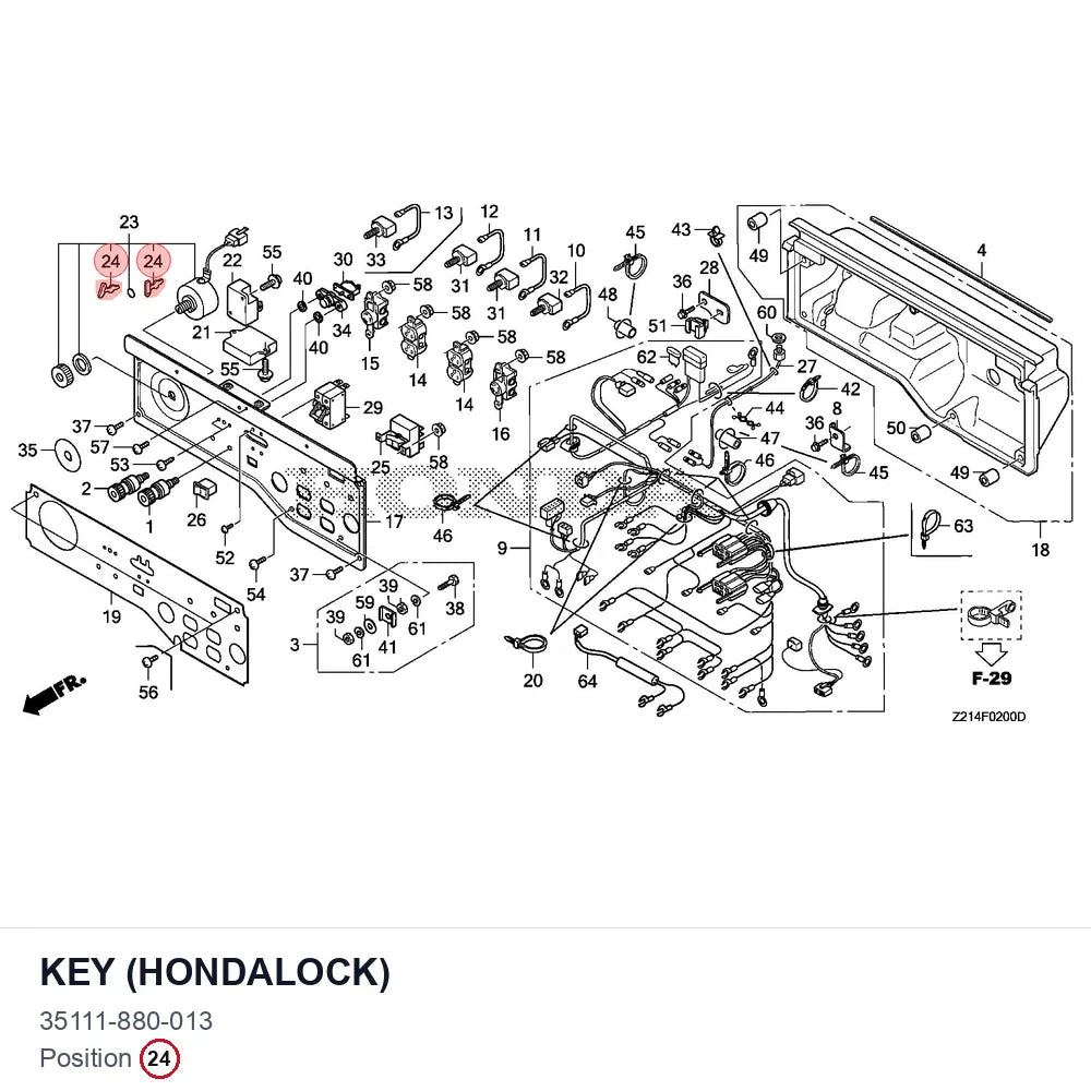 KEY (HONDALOCK)