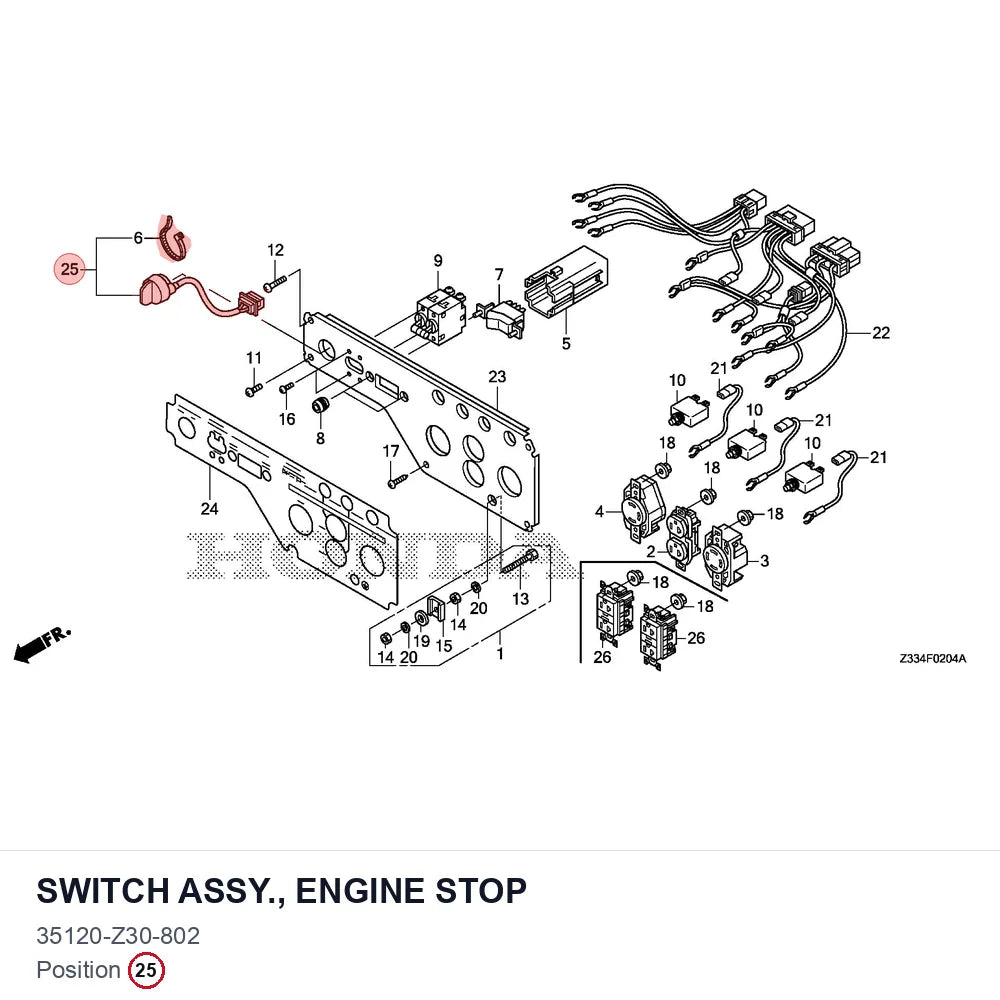 SWITCH ASSY., ENGINE STOP