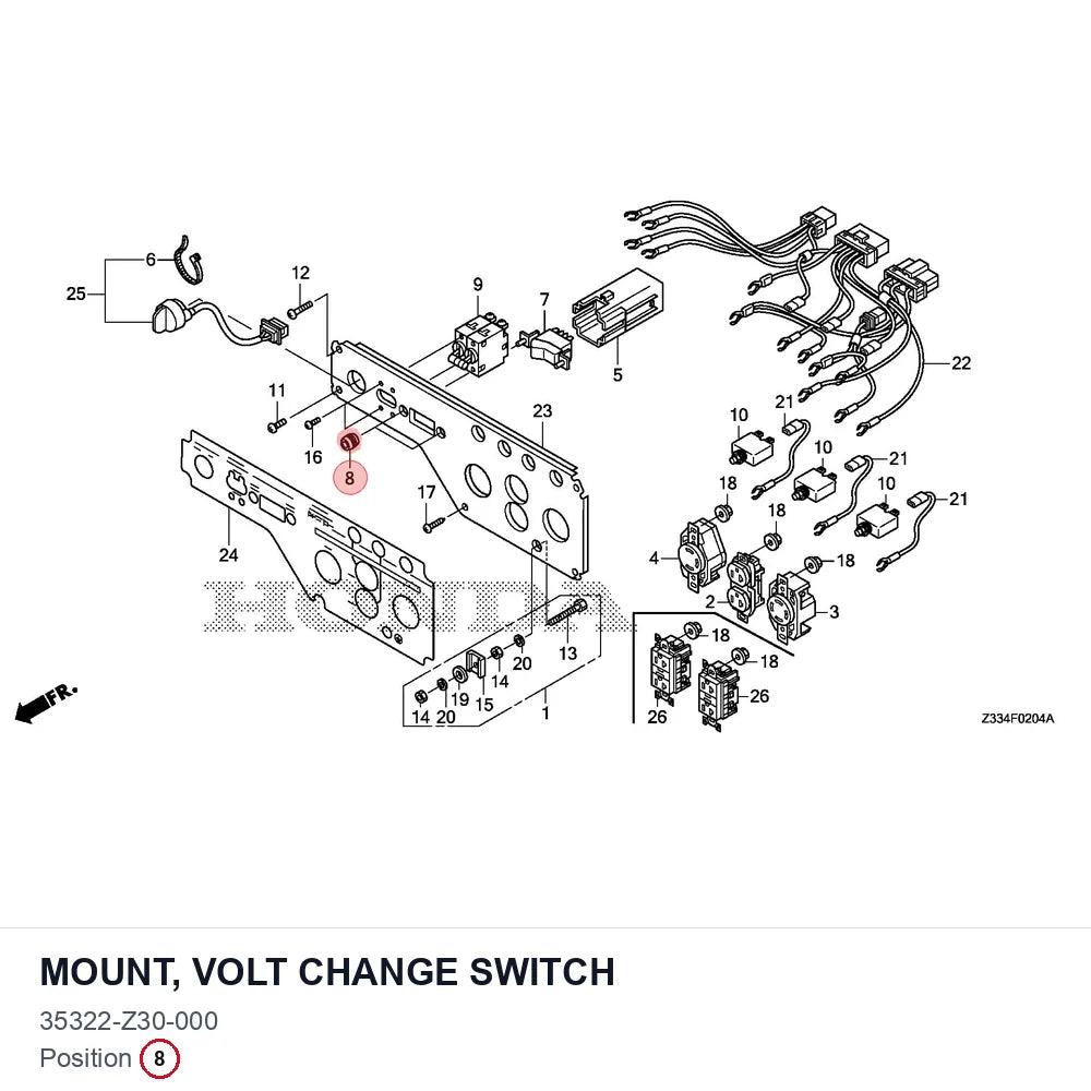 MOUNT, VOLT CHANGE SWITCH