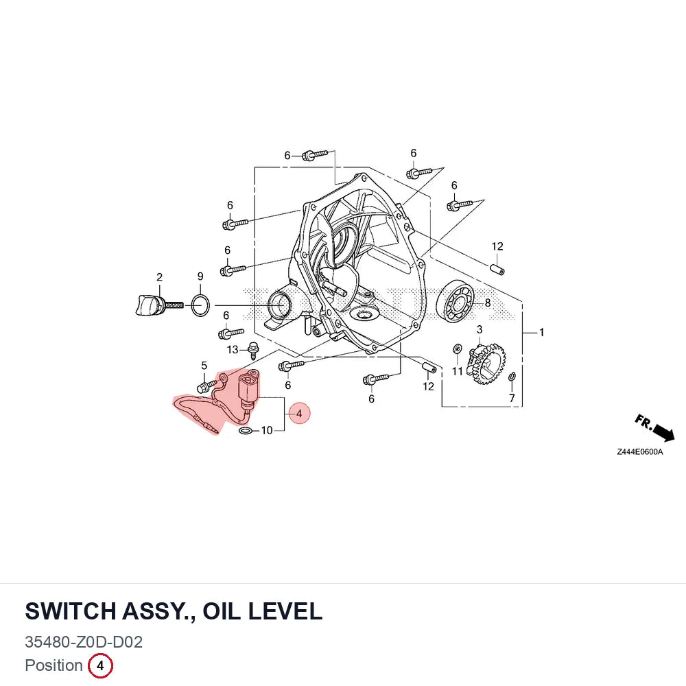 SWITCH ASSY., OIL LEVEL